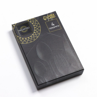 Столовые приборы из нержавеющей стали Magistro «Фолк», 4 предмета, цвет металла золотой, серебряный ручки Столовые приборы из нержавеющей стали Magistro «Фолк», 4 предмета, цвет металла золотой, серебряный ручки