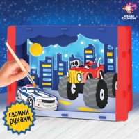 Набор для творчества «Создай ночник: Машинки» из дерева Набор для творчества «Создай ночник: Машинки» из дерева