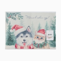 Салфетка новогодняя на стол Доляна &laquo;Тепла в новом году&raquo;, 40х29см