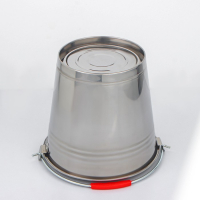 Ведро с крышкой, 10 л, нержавеющая сталь