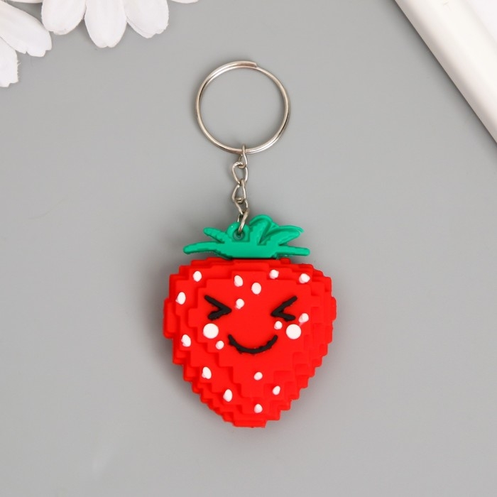 Брелок резина Брелок резина "Клубничка" 4х5 см