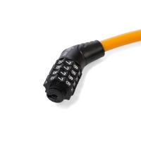 Замок навесной велосипедный LOCKLAND, кодовый,10х650 мм, цвет оранжевый Замок навесной велосипедный LOCKLAND, кодовый,10х650 мм, цвет оранжевый