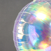 Шар фольгированный 18" «Круг», цвет прозрачный перламутровый градиент Шар фольгированный 18" «Круг», цвет прозрачный перламутровый градиент