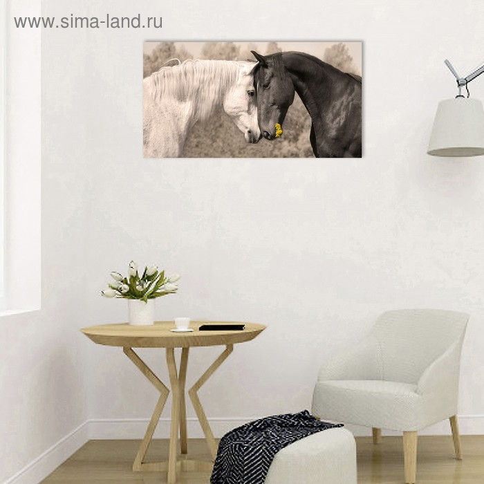 Картина на холсте "Любовь" 50х100 см