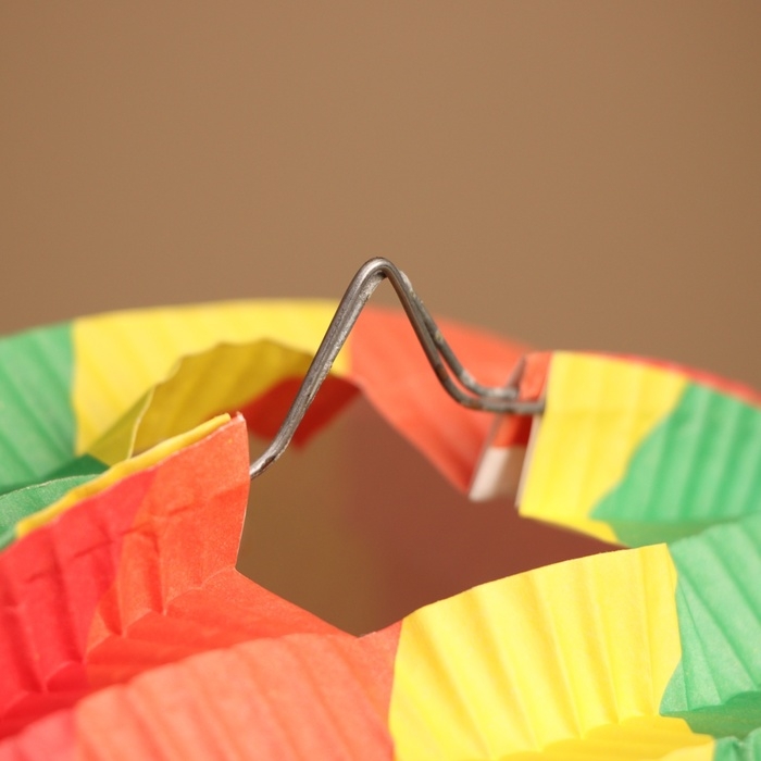 Шар бумажный декоративный Шар бумажный декоративный "Радуга" диаметр 20 см, цв. разноцветный