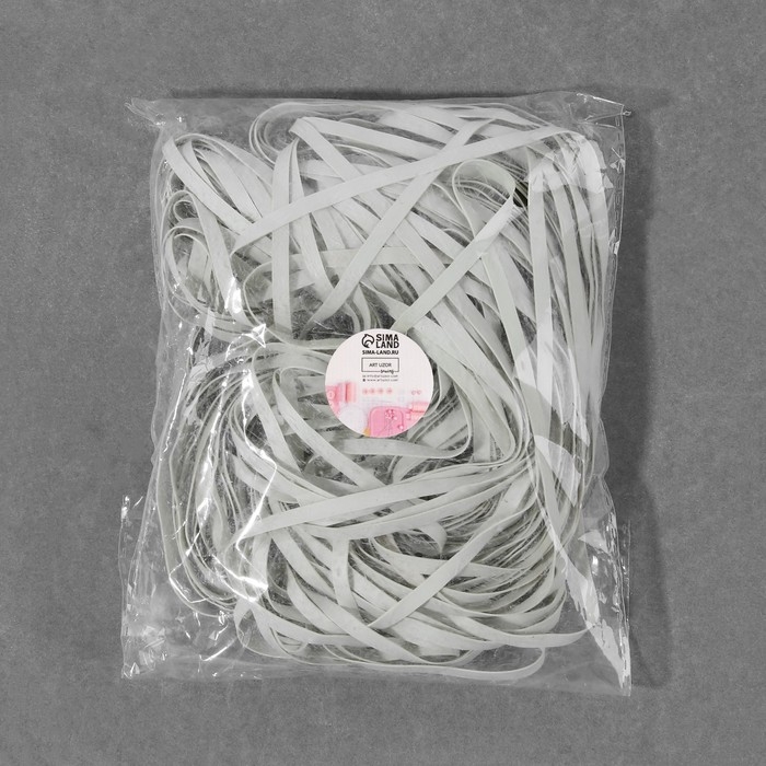 Резинка латексная гладкая, 5 мм, 50 м, цвет белый Резинка латексная гладкая, 5 мм, 50 м, цвет белый