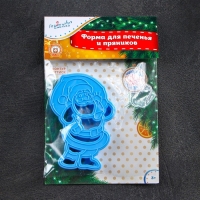 Форма для печенья «Санта Клаус», вырубка, штамп, 10,2×7,3 см, цвет микс Форма для печенья «Санта Клаус», вырубка, штамп, 10,2×7,3 см, цвет микс