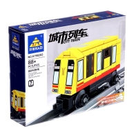 Конструктор &laquo;ЖД. Поезд метро&raquo;, с запуском, 88 деталей