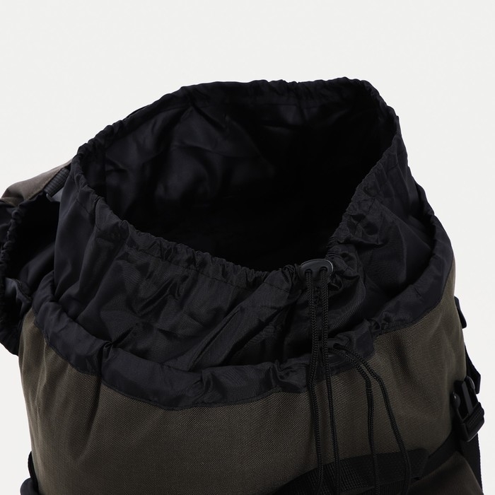 Рюкзак туристический, 50 л, отдел на молнии, 3 наружных карманов, Huntsman, цвет хаки