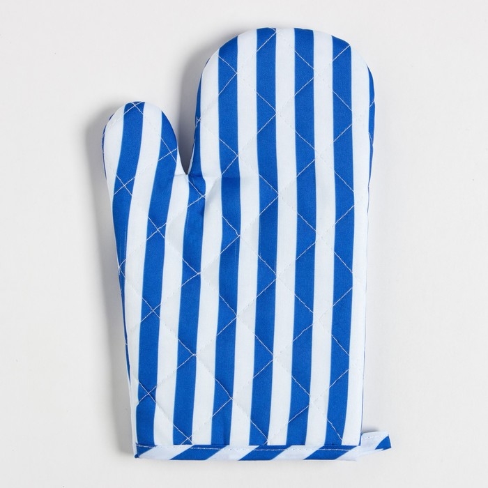 Кухонный набор Доляна цвет синий прихватка 17х17 см, варежка 26х16 см, 100% п/э Кухонный набор Доляна цвет синий прихватка 17х17 см, варежка 26х16 см, 100% п/э