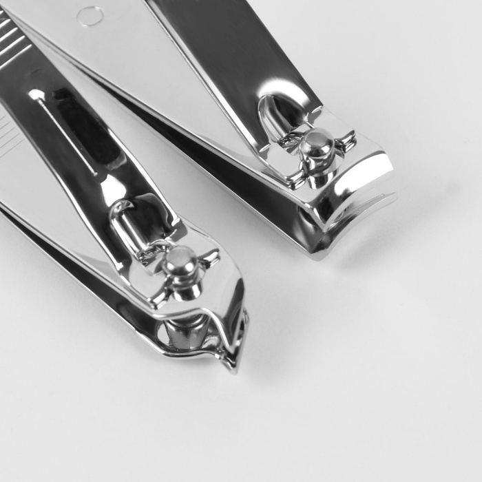 Набор маникюрный &laquo;Фактура&raquo;, 8 предметов, в футляре, цвет чёрный