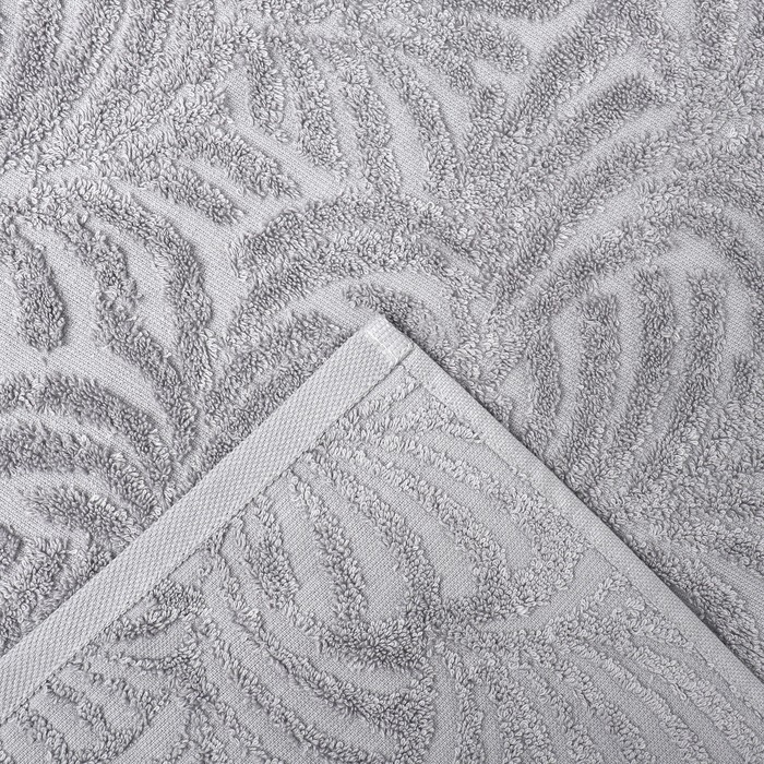 Полотенце махровое Love Life "Муссон" 50*90 см, серый, 100% хл, 450 гр/м2