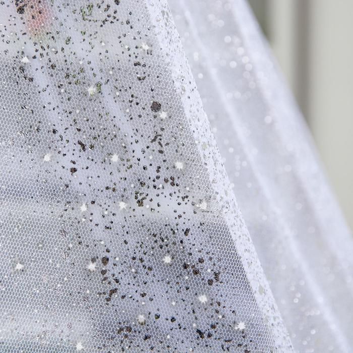 Балдахин для детской кроватки &laquo;Звездная пыль&raquo;, без основания р-р 165х500 см, цвет белый