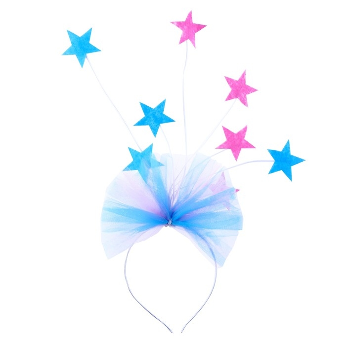 Карнавальный ободок &laquo;Звёзды&raquo;, цвета МИКС