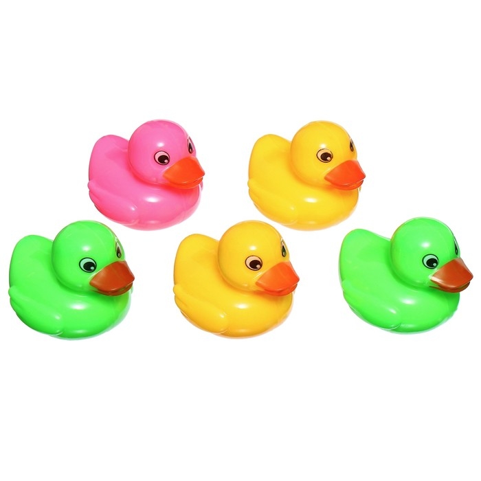 Набор игрушек для ванны &laquo;Рыбалка&raquo;, 2 сачка, 5 уточек, Крошка