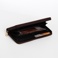 Кошелёк женский на молнии, цвет коричневый Кошелёк женский на молнии, цвет коричневый