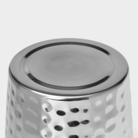 Ведро для льда из нержавеющей стали &laquo;Чеканный&raquo;, 5,2 л, 25&times;20&times;20,5 см, золотые ручки