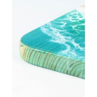 Доска разделочная авторская Adelica, с эпоксидной пищевой смолой, 17×38×2,5 см, цельный кедр, рисунок МИКС Доска разделочная авторская Adelica, с эпоксидной пищевой смолой, 17×38×2,5 см, цельный кедр, рисунок МИКС