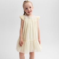 Платье для девочки MINAKU: PartyDress, цвет молочный, рост 104 см Платье для девочки MINAKU: PartyDress, цвет молочный, рост 104 см