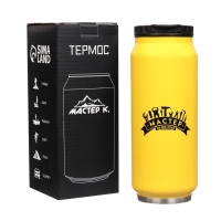 Термокружка, 400 мл, Банка "Мастер на все руки", сохраняет тепло 8 ч, 7.6 х 19.3 см