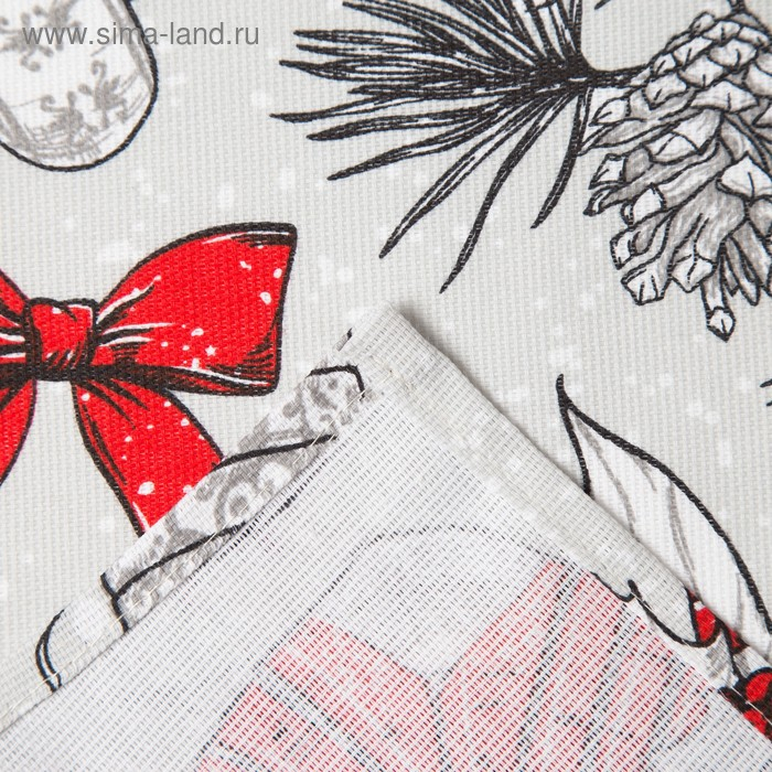 Фартук  "Доляна" Новогоднее настроение 60х65 см, 100% хлопок, 164 г/м2