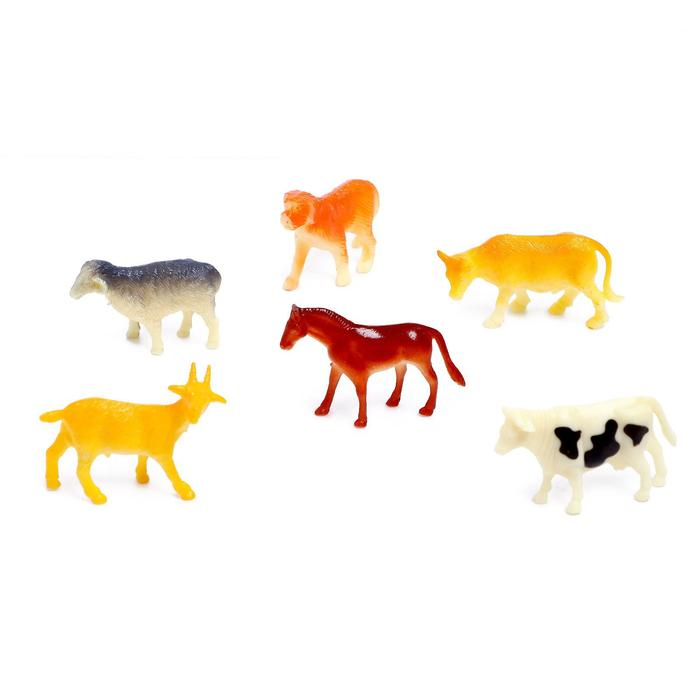 Набор металлических тракторов &laquo;Ферма&raquo;, с животными, МИКС