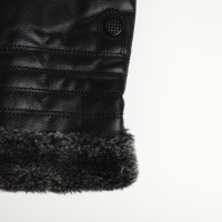 Перчатки мужские, безразмерные, с утеплителем, цвет чёрный Перчатки мужские, безразмерные, с утеплителем, цвет чёрный