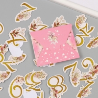 Наклейки для творчества "Цветочные цифры" тиснение золото набор 48 шт 9х7х0,8 см Наклейки для творчества "Цветочные цифры" тиснение золото набор 48 шт 9х7х0,8 см