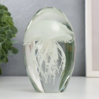 Сувенир стекло пресс-папье "Медуза" МИКС 11,5х7х7 см Сувенир стекло пресс-папье "Медуза" МИКС 11,5х7х7 см