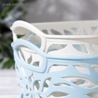 Корзина для хранения &laquo;Листья&raquo;, пластик, 29,5&times;21,5&times;16 см, цвет МИКС