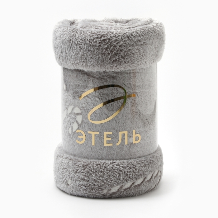 Плед светящийся в темноте Этель Candy cane 180*200 см,100% п/э, корал-флис, 220 гр/м2