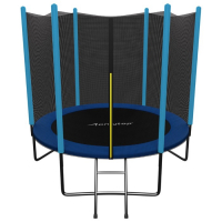 Батут ONLYTOP, d=244 см, высота сетки 173 см, с лестницей, цвет синий Батут ONLYTOP, d=244 см, высота сетки 173 см, с лестницей, цвет синий