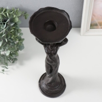 Подсвечник чугун на 1 свечу "Богиня" 10,5х12х36 см Подсвечник чугун на 1 свечу "Богиня" 10,5х12х36 см