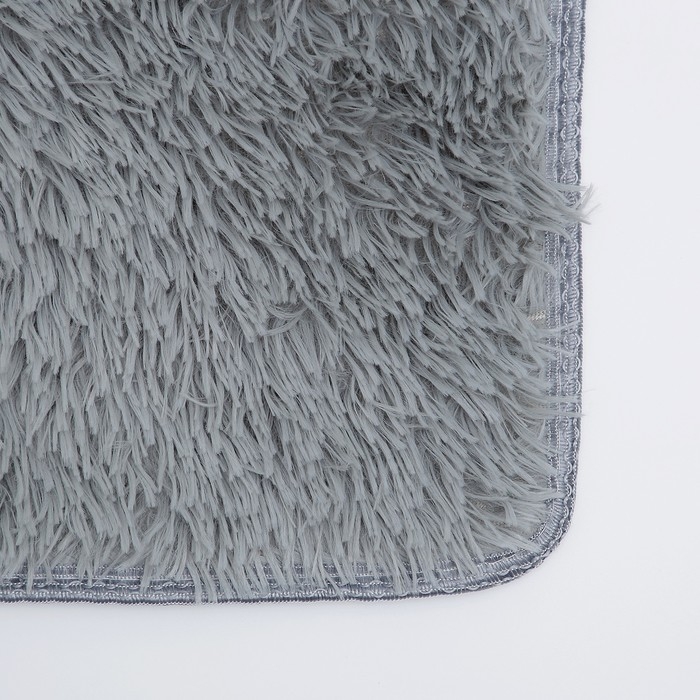 Коврики для ванной и туалета Доляна «Плюшевый», 3 шт: 32×40 см, 40×50 см, 50×80 см, цвет серый Коврики для ванной и туалета Доляна «Плюшевый», 3 шт: 32×40 см, 40×50 см, 50×80 см, цвет серый