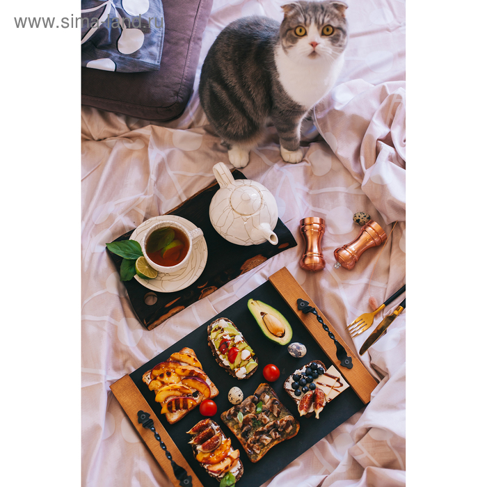 Набор мельниц для соли и перца Доляна, 10&times;5&times;10 см, 2 шт, цвет бронзовый