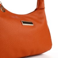 Сумка женская на молнии, цвет рыжий