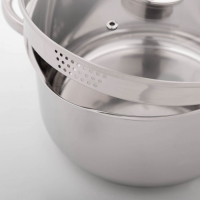 Кастрюля из нержавеющей стали Magistro Klimena, 4,6 л, крышка-дуршлаг, носик для слива, капсульное дно, индукция Кастрюля из нержавеющей стали Magistro Klimena, 4,6 л, крышка-дуршлаг, носик для слива, капсульное дно, индукция