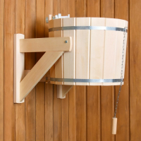 Обливное устройство из липы "Русская забава", 20л, пластиковая вставка Обливное устройство из липы "Русская забава", 20л, пластиковая вставка