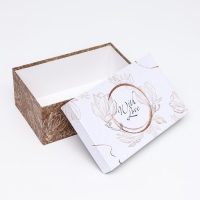 Подарочная коробка "С любовью",прямоугольная ,27 х 17 х 11 см