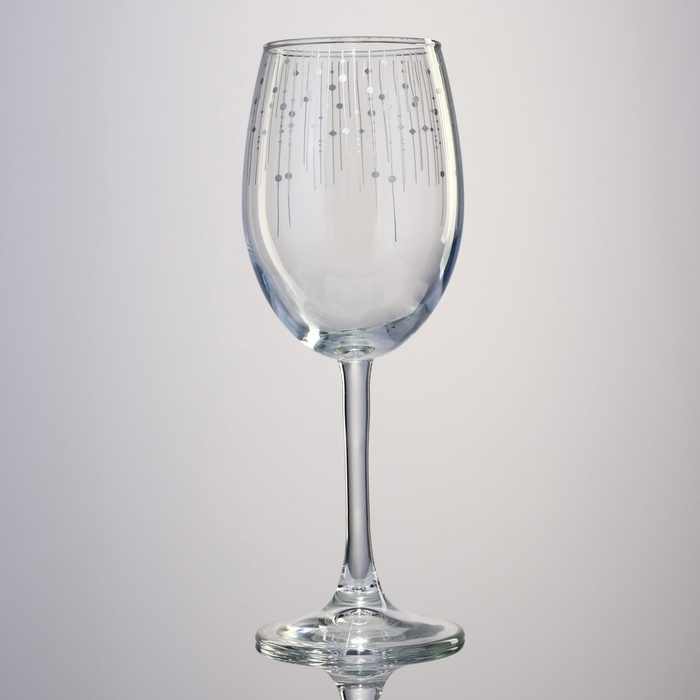 Бокал для вина &laquo;Серебряный дождь &raquo;, 360 мл