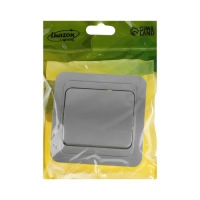 Выключатель Luazon Lighting "Орион", 10 А, 1 клавиша, скрытый, серебристый Выключатель Luazon Lighting "Орион", 10 А, 1 клавиша, скрытый, серебристый