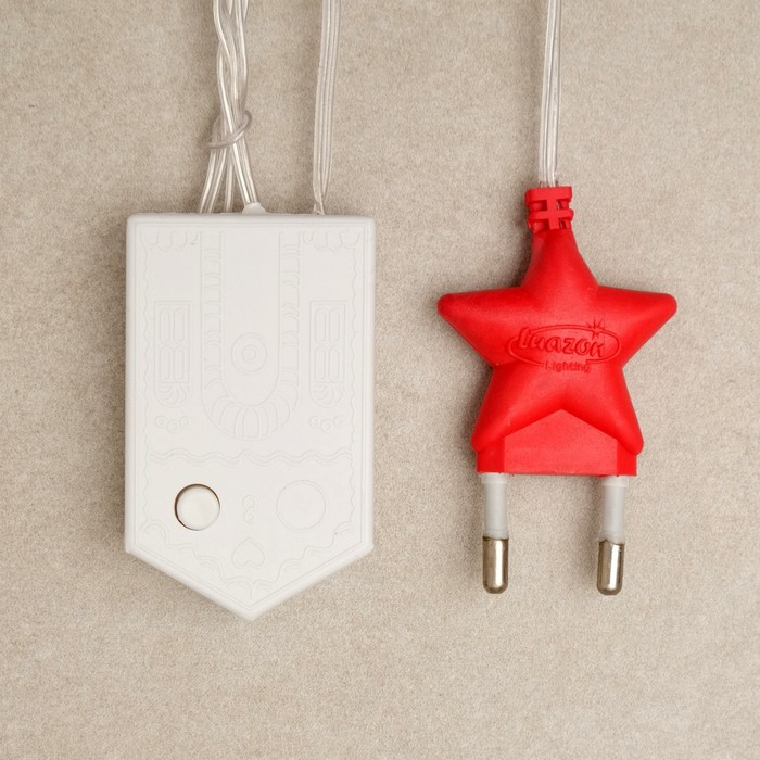 Гирлянда «Сеть» 1.6 × 1.6 м, IP20, прозрачная нить, 144 LED, свечение жёлтое, 8 режимов, 220 В Гирлянда «Сеть» 1.6 × 1.6 м, IP20, прозрачная нить, 144 LED, свечение жёлтое, 8 режимов, 220 В