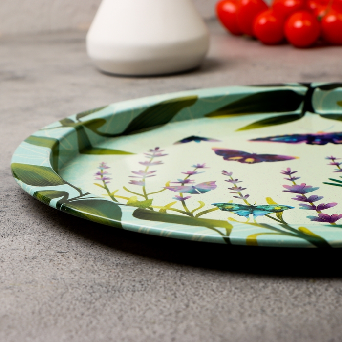 Поднос &laquo;Идиллия&raquo;, 28 х 1,6 х 0,32 см, металл