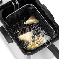 Фритюрница Kitfort КТ-4084, 3270 Вт, чаша 7.6 л, корзина 2.4 л, серебристо-чёрная Фритюрница Kitfort КТ-4084, 3270 Вт, чаша 7.6 л, корзина 2.4 л, серебристо-чёрная