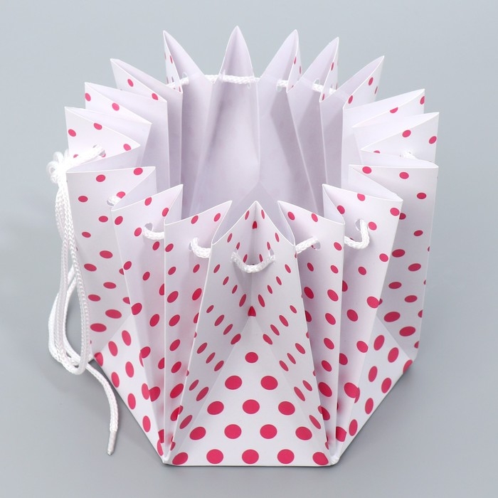 Аквабокс для цветов &laquo;Горох&raquo;, 14.5 х 14.5 х 14.5 см