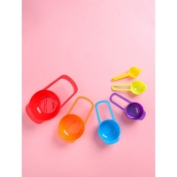 Набор мерных ложек Доляна &laquo;Креатив&raquo;, 6 шт: 250 мл,125 мл, 85 мл, 60 мл,15 мл,7,5 мл, цвет МИКС