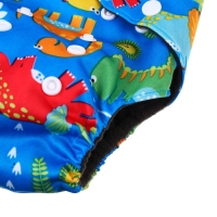 Многоразовый подгузник «Африка», 3-15 кг, угольно-бамбуковая ткань, цвет синий, Крошка Я Многоразовый подгузник «Африка», 3-15 кг, угольно-бамбуковая ткань, цвет синий, Крошка Я