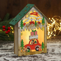 Фигурка новогодняя свет "Зима в подарках" 15х18 см Фигурка новогодняя свет "Зима в подарках" 15х18 см