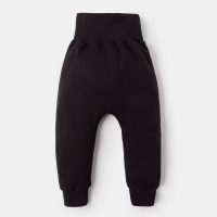 Ползунки-штанишки Крошка Я "Black&white" рост 68-74 см, (р. 24), чёрный Ползунки-штанишки Крошка Я "Black&white" рост 68-74 см, (р. 24), чёрный