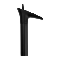 Смеситель для раковины ZEIN Ретро высокий каскадный излив, без подводки, латунь, цвет черный Смеситель для раковины ZEIN Ретро высокий каскадный излив, без подводки, латунь, цвет черный